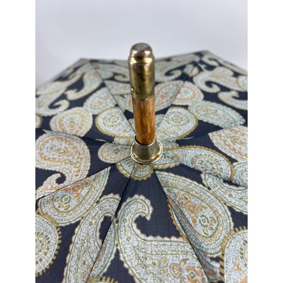 VTG Schertz Original Parasol Umbrella Paisley Lucite Handle - Picture 4 of 10
